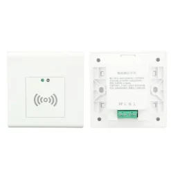 Clearance Mikrobølgesensor lyskontakt 86 panel, justerbar 360 grader, trappesensor, 220-240V Sensorer Til Sikkerhedssystemer