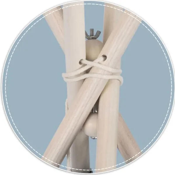 Best Miljøvenlig Tipi-Telt Stabilisator - Holdbart Træ & Metal Legeteltstøtte Telte & Lysthuse
