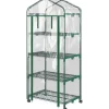Mini drivhus 69×50×165 cm – 4 hylder, gennemsigtigt Drivhus