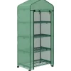 Hot Mini drivhus 69×50×165 cm – 4 hylder, grøn Drivhus