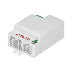 Bevægelsesdetektorer^Mini mikrobølgebevægelsessensor, 360°/180°, med jumperjustering, IP20, 1200W OR-CR-282