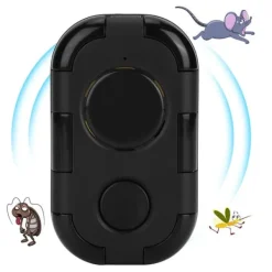 Insektmiddel & Dyreafvisende Middel^Mini Mute Ultralyd Myggeafviser USB Opladning Insektmiddel til Hjem Soveværelse Sort