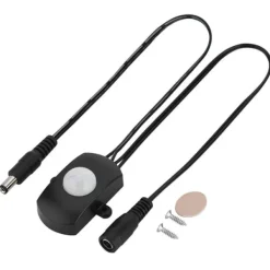 Discount Mini PIR infrarød bevægelsessensor til LED-strimmel - sort, 6-24V, 5A Bevægelsesdetektorer