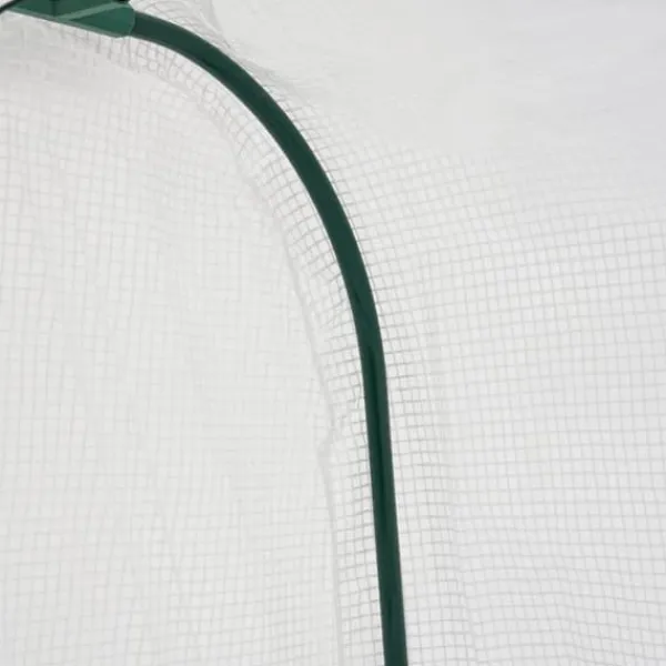 Online Minidrivhus - Altan-/Tomatdrivhus - 120×60×50 cm - Rullevinduer - Til altan og have - Hvid Drivhus