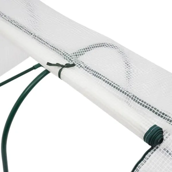 Online Minidrivhus - Altan-/Tomatdrivhus - 120×60×50 cm - Rullevinduer - Til altan og have - Hvid Drivhus