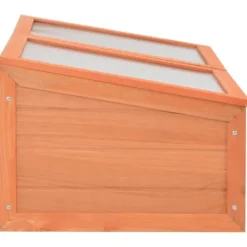 Drivhus^Minidrivhus i træ med hængslet låg - Beskyt dine planter | Størrelse: 100x50x34 cm