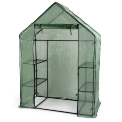 New Minidrivhus med hylder og lynlås - 143 x 73 x 195 cm Drivhus