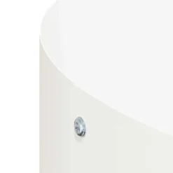 Krukker & Plantebeholdere^Moderne blomsterkrukke i stål - Plante stativ til indendørs og udendørs brug | Størrelse: 40 x 40 x 20 cm | Farve: Hvid