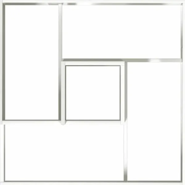 Krukker & Plantebeholdere^Moderne blomsterkrukke i stål - Indendørs & udendørs | Farve: Hvid | Størrelse: 80x80x50 cm