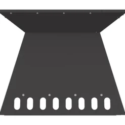 Clearance Moderne bålsted i koldvalset stål - Firkantet design | Størrelse: 48 x 48 x 40 cm | Farve: Sort Pejse