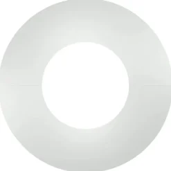 Træ^Moderne dekorativ trækrukke 5 pcs - Flade træ ringe | Størrelse: Ø30/60 cm | Farve: Sølv
