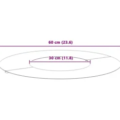Træ^Moderne dekorativ trækrukke 5 pcs - Flade træ ringe | Størrelse: Ø30/60 cm | Farve: Sølv