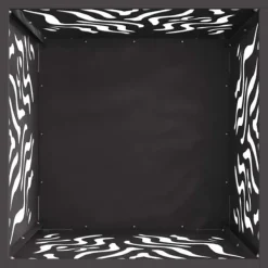 Pejse^Moderne firkantet bålsted i koldvalset stål | Størrelse: 40x40x40 cm | Farve: Sort