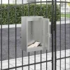 Online Moderne galvaniseret stål postkasse - Rektangulær design | Farve: Sort | Størrelse: 30x23x55 cm Postkasser & Brevindkast