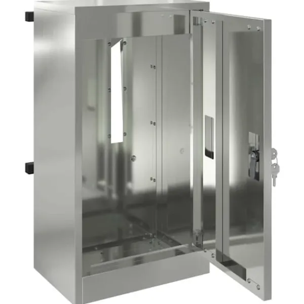 Online Moderne galvaniseret stål postkasse - Rektangulær design | Farve: Sort | Størrelse: 30x23x55 cm Postkasser & Brevindkast