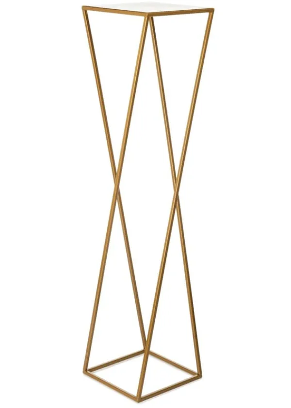 Plantestativer^Moderne guld stående blomsterstand 100cm