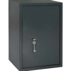 Clearance Moderne metal sikkerhedsboks med lås | Størrelse: 31x35x50 cm | Farve: Grå Pengeskabe