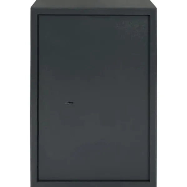 Clearance Moderne metal sikkerhedsboks med lås | Størrelse: 31x35x50 cm | Farve: Grå Pengeskabe