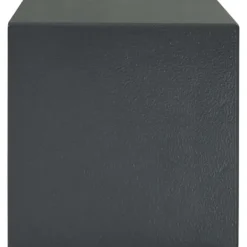 Pengeskabe^Moderne metal sikkerhedsboks med lås - Indendørs opbevaring | Størrelse: 17x23x17 cm | Farve: Grå