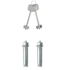 Pengeskabe^Moderne metal sikkerhedsboks med lås - Indendørs opbevaring | Størrelse: 17x23x17 cm | Farve: Grå
