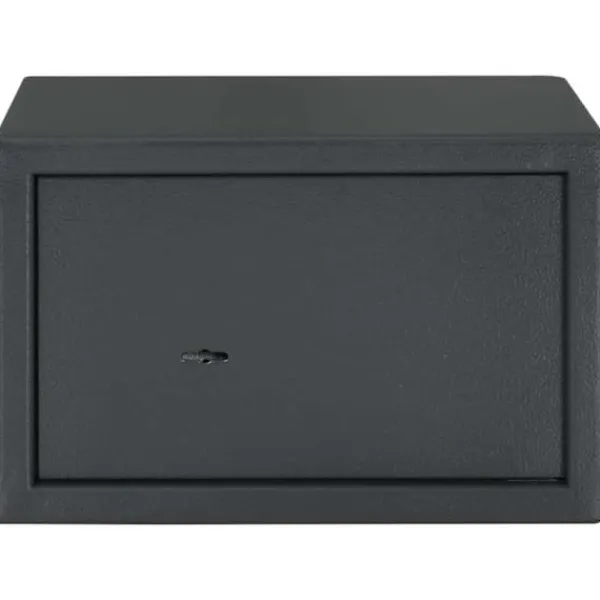 Clearance Moderne metal sikkerhedsboks med lås - Sikkerhed til kontoret | Størrelse: 20x31x20 cm | Farve: Grå Pengeskabe