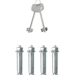 Clearance Moderne metal sikkerhedsboks med lås - Sikkerhed til kontoret | Størrelse: 20x31x20 cm | Farve: Grå Pengeskabe