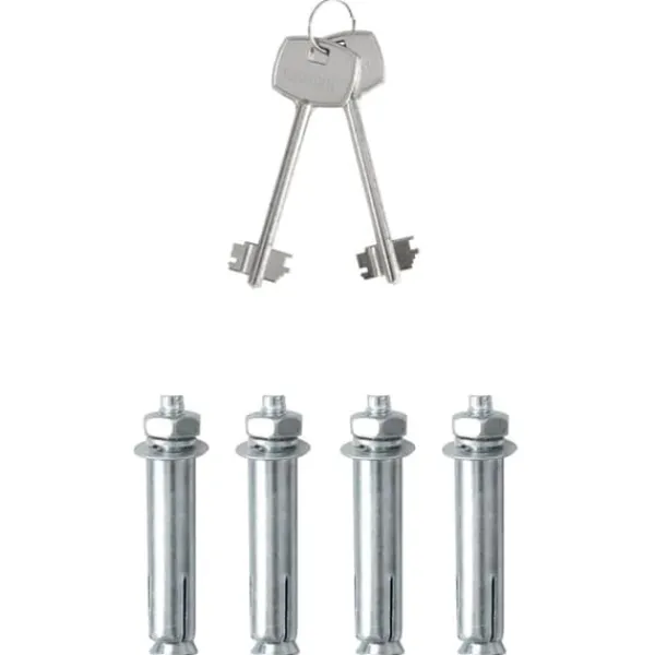 Clearance Moderne metal sikkerhedsboks med lås - Sikkerhed til kontoret | Størrelse: 20x31x20 cm | Farve: Grå Pengeskabe