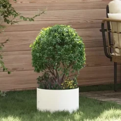 Sale Moderne plante stativ i stål - 5 stk | Farve: Hvid | Størrelse: 30x30x20 cm Krukkeplanter Indendørs