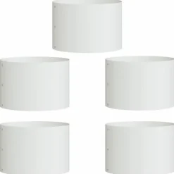 Sale Moderne plante stativ i stål - 5 stk | Farve: Hvid | Størrelse: 30x30x20 cm Krukkeplanter Indendørs