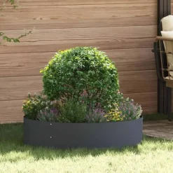 Krukker & Plantebeholdere^Moderne plante stativ i stål - 5-delt havekrukker | Farve: Antracit | Størrelse: 80x80x20 cm