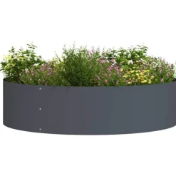 Krukker & Plantebeholdere^Moderne plante stativ i stål - 5-delt havekrukker | Farve: Antracit | Størrelse: 80x80x20 cm