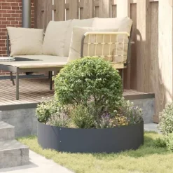 Krukker & Plantebeholdere^Moderne plante stativ i stål - 5-delt havekrukker | Farve: Antracit | Størrelse: 80x80x20 cm