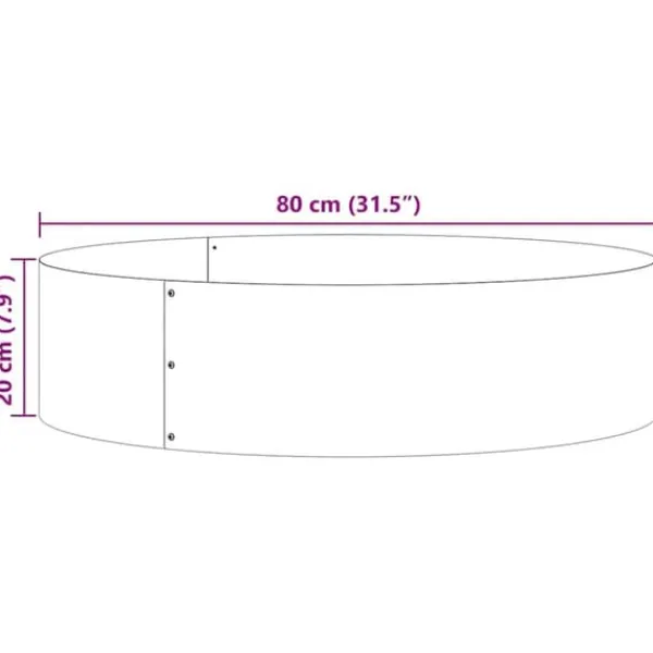 Krukker & Plantebeholdere^Moderne plante stativ i stål - 5-delt havekrukker | Farve: Antracit | Størrelse: 80x80x20 cm