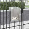 Postkasser & Brevindkast^Moderne postkasse i rustfrit stål - Rektangulær | Farve: Sort | Størrelse: 30x23x55 cm