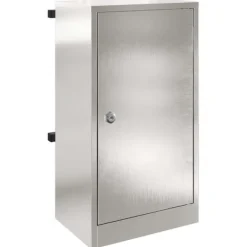 Postkasser & Brevindkast^Moderne postkasse i rustfrit stål - Rektangulær | Farve: Sort | Størrelse: 30x23x55 cm
