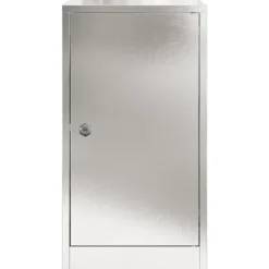 Postkasser & Brevindkast^Moderne postkasse i rustfrit stål - Rektangulær | Farve: Sort | Størrelse: 30x23x55 cm
