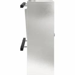 Postkasser & Brevindkast^Moderne postkasse i rustfrit stål - Rektangulær | Farve: Sort | Størrelse: 30x23x55 cm
