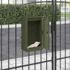Postkasser & Brevindkast^Moderne postkasse i stål - Rektangulær olivengrøn | Størrelse: 30x23x55 cm