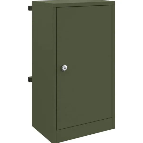 Postkasser & Brevindkast^Moderne postkasse i stål - Rektangulær olivengrøn | Størrelse: 30x23x55 cm