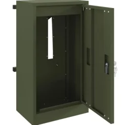 Postkasser & Brevindkast^Moderne postkasse i stål - Rektangulær olivengrøn | Størrelse: 30x23x55 cm