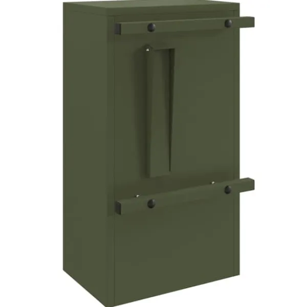 Postkasser & Brevindkast^Moderne postkasse i stål - Rektangulær olivengrøn | Størrelse: 30x23x55 cm