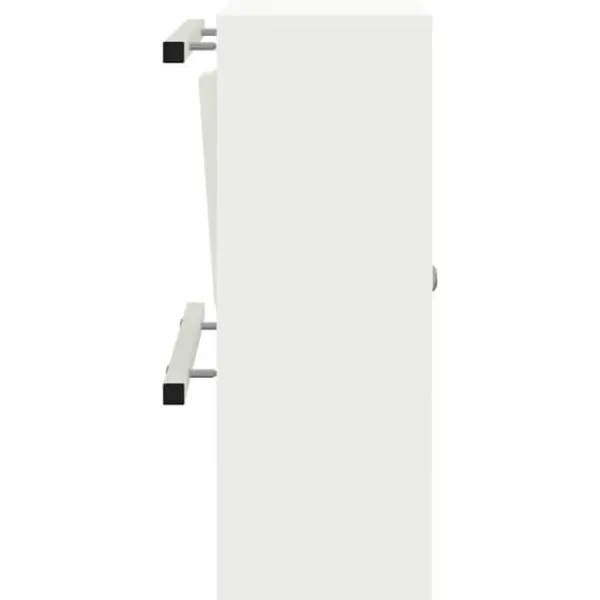 New Moderne postkasse i stål - Rektangulær design | Farve: Hvid | Størrelse: 30x23x55 cm Postkasser & Brevindkast