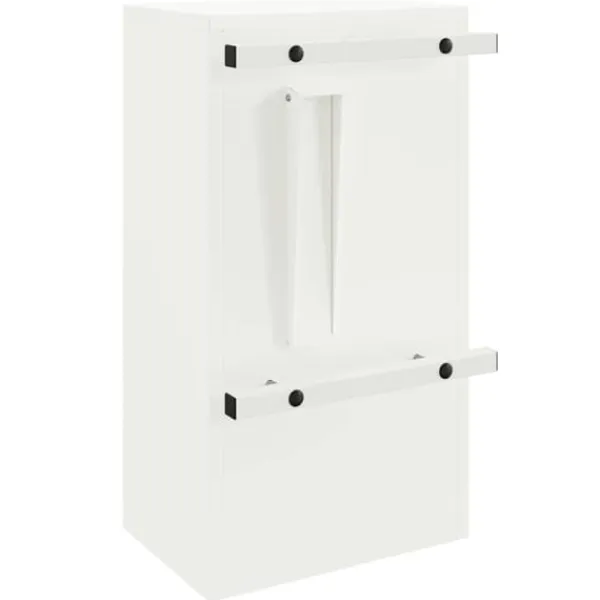 New Moderne postkasse i stål - Rektangulær design | Farve: Hvid | Størrelse: 30x23x55 cm Postkasser & Brevindkast