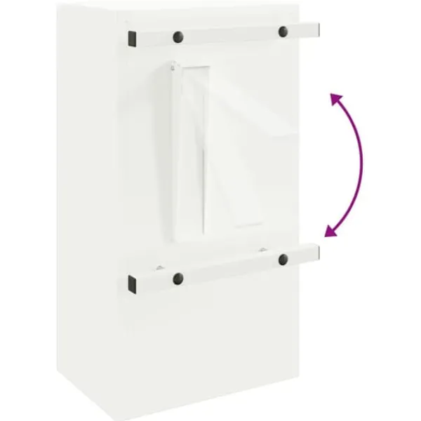 New Moderne postkasse i stål - Rektangulær design | Farve: Hvid | Størrelse: 30x23x55 cm Postkasser & Brevindkast