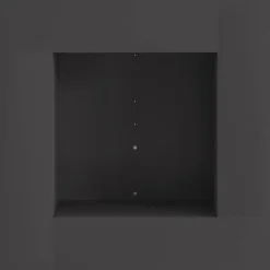 Brændeovne^Moderne rektangulært bålsted i koldvalset stål | Størrelse: 60x60x30 cm | Farve: Sort