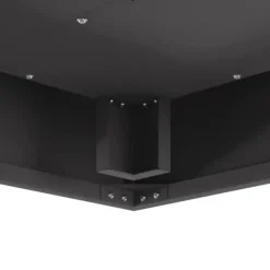 Brændeovne^Moderne rektangulært bålsted i koldvalset stål | Størrelse: 60x60x30 cm | Farve: Sort