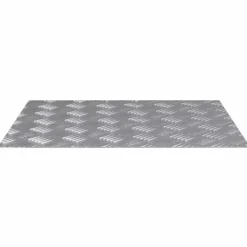 Sale Moderne Skridsikre Aluminium Checker Plader - 2 Stk | Størrelse: 60x50 cm | Farve: Sølv Pejse