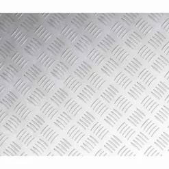 Sale Moderne Skridsikre Aluminium Checker Plader - 2 Stk | Størrelse: 60x50 cm | Farve: Sølv Pejse