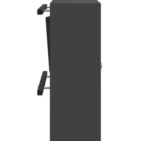 Postkasser & Brevindkast^Moderne stål postkasse - Rektangulær og vandafvisende | Farve: Sort | Størrelse: 30x23x55 cm
