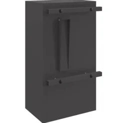 Postkasser & Brevindkast^Moderne stål postkasse - Rektangulær og vandafvisende | Farve: Sort | Størrelse: 30x23x55 cm